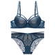 Châu Âu và Hoa Kỳ gợi cảm ren bikini gợi cảm đồ lót bikini Wei Mi 哆 mỏng dưới bộ áo ngực năm màu đỏ dày đồ lót nữ Bộ đồ lót