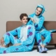 Mùa thu và mùa đông dày đôi đồ ngủ Nick Tom hoạt hình đồ ngủ một mảnh Động vật flannel hiệu suất nam đồ bộ Cặp đôi