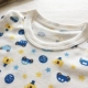 Bé trai cotton dài tay mùa thu mới bé cotton sọc đáy áo T-shirt trẻ em dịch vụ tại nhà mỏng phần mềm Áo thun