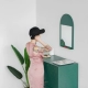 [InYard gốc] gương treo tường / gương treo tường gương thiết kế gương hiên phòng ngủ trang trí gương - Gương gương cổ điển Gương