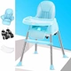 Ghế ăn đa năng cho bé có bánh xe có thể tháo rời Ghế ăn gấp cho trẻ em Bàn ăn và ghế di động cho bé BB - Phòng trẻ em / Bàn ghế ghế ngồi học cho bé