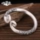 Vàng hoop gậy thần biển kim thánh lớn trở lại sự quyến rũ của Tôn Ngộ Không sterling silver S999 handmade tốt lành vài vòng đeo tay vòng tay đá Vòng đeo tay Cuff