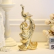 Phượng hoàng sang trọng nhỏ trang sức sáng tạo gốm thủ công quà tặng đám cưới nhà phòng khách con công đồ trang trí hiên trang trí phòng khách nhà ống Trang trí nội thất