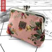 Ưu đãi đặc biệt ví tiền xu Nữ ví lỏng đồng xu túi thẻ gói quốc gia gió vàng túi hoa mẫu đơn