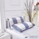 Vỏ gối cotton kiểu Nhật giặt đơn giản lưới màu vỏ gối cặp 48 * 74 vỏ gối bông đôi - Gối trường hợp Gối trường hợp