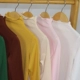 Mùa thu đông 2018 Các cô gái và cô gái Hàn Quốc mặc áo cổ lọ chạm đáy nửa cổ áo cotton co giãn dày áo thun dày trong áo trẻ em lớn áo thun cộc tay cho bé Áo thun