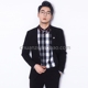 Bộ đồ vest nam Chuan Ze hai mảnh phù hợp với quần rắn màu Xiaoxi Slim Hàn Quốc phù hợp với màu đen cổ điển áo len nam Suit phù hợp