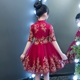 Cô gái Wedding Puffs Trẻ em Trẻ em Hiển thị Chủ nhà Trang phục dạ hội Váy công chúa Hoa Trang phục cô gái màu đỏ Phụ nữ đầm cho bé Váy trẻ em