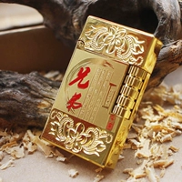 Giọng hát sáng tạo bên siêu mỏng trượt bên đá lửa mài bánh xe mở ngọn lửa nhẹ hơn kim loại bơm thuốc lá chữ bật lửa khò