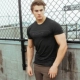 Cơ bắp anh em mùa hè Mới thể thao nam áo thun ngắn tay Tập thể dục T Running Casual ngắn tay áo ngọn thủy triều Áo phông thể thao
