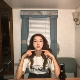 Jmwomen tự chế retro phong cách hình bầu dục kính vàng khung kính cho nam và nữ