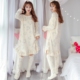 Mùa thu và mùa đông váy ngủ nữ flannel dày bộ đồ ngủ dễ thương của Hàn Quốc tươi sinh viên san hô lông cừu dịch vụ nhà đầm đẹp dự tiệc Đêm đầm