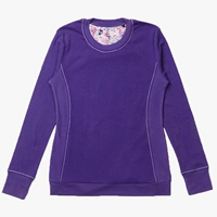 Đồ lót nữ mùa đông châu Âu cotton Mỹ Áo thun nhiệt quần áo nhà giản dị cotton thoải mái đồ ngủ dài tay áo kiểu trung niên