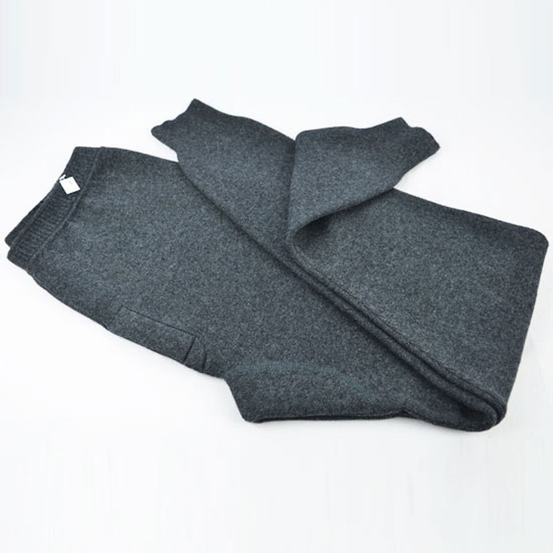 Genuine Ordos mens mới quần womens ấm quần màu quần 100cashmere dệt kim quần quần len.