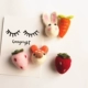 Poke nhạc cảm thấy thỏ giấy củ cải dâu bán hoạt hình dễ thương cô gái trâm cài dễ thương trâm phiên bản Hàn Quốc 304 huy hiệu cài áo vest Trâm cài