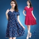 Phụ nữ trung niên váy ngắn tay bằng lụa cotton 17 mùa hè in dài là váy mẹ cỡ lớn mỏng áo khoác cho người trung niên Phụ nữ cao cấp