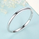 Vòng tay bạc nữ mịn màng đơn giản vòng tay sáng mở vòng tay trang sức bạc hoang dã quà tặng sinh nhật cho bạn gái - Vòng đeo tay Cuff vòng tay nam bạc Vòng đeo tay Cuff