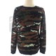 ຜູ້ຊາຍເສືອຜ້າ camouflage sweater ຄໍຮອບແຂນຍາວພາກຮຽນ spring ແລະດູໃບໄມ້ລົ່ນ sweater ອົບອຸ່ນລະດູຫນາວ trendy ບຸກຄະລິກກະພາບທະຫານພັດລົມຜູ້ຊາຍ