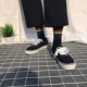 Phong cách cổng Harajuku màu cầu vồng đơn giản nam và nữ tất phù hợp vớ vớ cotton cổ điển Nhật Bản đôi vớ ống cao thương hiệu thủy triều - Vớ bông