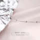 [South Lane] 925 sterling bạc đơn giản đính hạt vòng chân khí chất dễ thương thông minh bóng chân dây Nhật Bản và phụ kiện Hàn Quốc quà tặng - Vòng chân những mẫu lắc chân đẹp nhất Vòng chân
