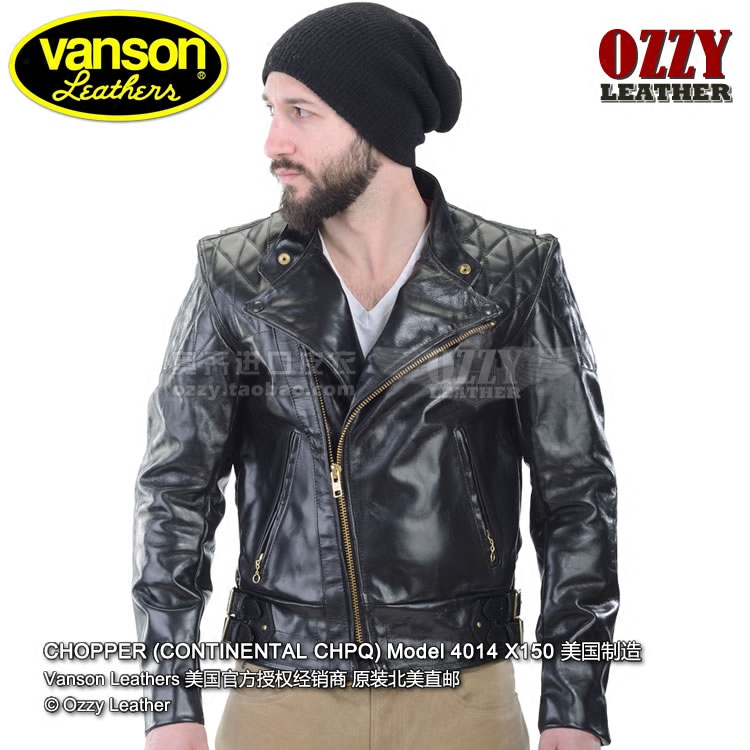 Overseas Direct Mail Parcel Tax Vanson Leathers CHOPPER Classic MOTO2 Leather Jacket Made in the USA