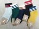 Khoảng 1-10 tuổi, đôi tất thể thao sọc kẻ trẻ em vớ thấm mồ hôi thấm hút tất cotton love thời trang trẻ em cao cấp Vớ