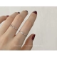 Mặc cả hai bên! Hàn Quốc s925 sterling bạc tình yêu tình yêu mở nhẫn nhẫn tinh tế dễ thương khí tiết nữ quà tặng