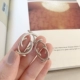 S925 sterling bạc đơn giản thời trang thiết kế cá tính biến dạng nhẫn nữ nhẫn nam và nữ nhẫn để gửi quà nhẫn nam Nhẫn
