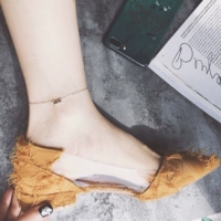 Noble Lady khuyên dùng vòng chân mini bóng bằng bạc 925 hàng ngày Vòng chân siêu nhỏ tối giản lắc chân nữ handmade