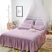 Tình yêu con vuông mùa hè một mảnh giường bedspread váy 1.8m 1.5m bông bông giường đôi Gailei Si chúa gió - Váy Petti