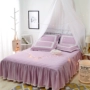 Tình yêu con vuông mùa hè một mảnh giường bedspread váy 1.8m 1.5m bông bông giường đôi Gailei Si chúa gió - Váy Petti giường váy