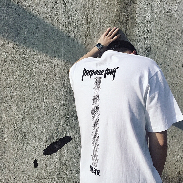 PURPOSE TOUR欧美高街潮牌滑板男女款嘻哈休闲宽松纯棉短袖T恤FOG