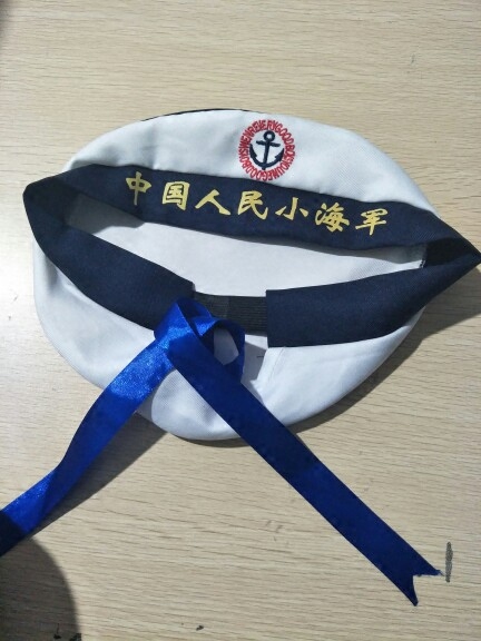 Navy cap sailor cap primary and secondary school students kindergarten graduation performance sailor ventilation ball cotton white boys and girls