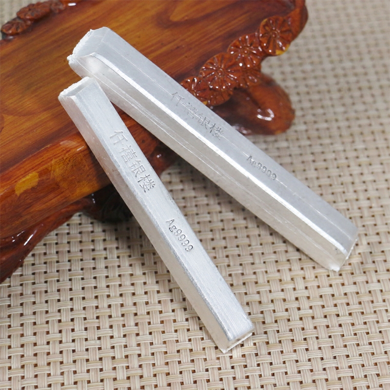 9999 Sterling Silver Silver Raw Material Broken Silver Block Silver Bars Silver Ingot Silver Material 999 Foot Silver Investment Collection Can be repurchased