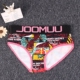 JOOMUU 包邮 lady les đẹp trai đồ lót tam giác cotton mắt cá chân quần rộng bên phim hoạt hình đồ lót thoải mái xu hướng chip đẹp cho nữ Giống cái