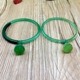 Vòng đeo tay Chalcedony xanh tự nhiên của Brazil - Vòng đeo tay Cuff vòng tay handmade Vòng đeo tay Cuff