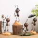 Sáng tạo dễ thương động vật kiến ​​nhỏ đồ trang trí nhà trang trí phòng khách tủ sách phòng ngủ phòng trẻ em đồ trang trí nhỏ