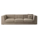 St. Gao Yang Hồng Kông phong cách sang trọng Ý nội thất Ý sofa da tùy chỉnh Louvre hiện đại tối giản sofa ba chỗ - Đồ nội thất thiết kế đôn gỗ tròn Đồ nội thất thiết kế