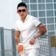 Mùa hè 2018 mới màu tương phản thêu đường ngắn tay áo polo nam Slim cotton cotton POLO thể dục thủy triều