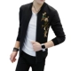 Áo khoác nam Playboy xuân 2017 mới đẹp trai Hàn Quốc thêu mùa xuân và áo khoác mùa thu cá tính nam áo khoác jean Áo khoác