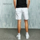 Đen và trắng 2 màu Quần short dải mịn Trang trí Yuanben 210020 Quần dài cotton mùa hè cho nam - Quần short quần jean nam Quần short