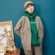 Omont trứng tart nhà retro loose hoang dã phù hợp với cổ áo len áo khoác nữ sinh viên đoạn ngắn áo mùa thu và mùa đông mô hình