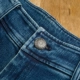 Thời trang đỏ của phụ nữ Anh nối trắng co giãn mỏng nhung quần jeans mỏng quần dài - Quần jean quần jean rách hàn quốc Quần jean