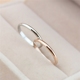 Nhật Bản và Hàn Quốc mịn màng mì chic chic tối giản học sinh đơn giản bằng thép titan vàng hồng đuôi đỏ nhẫn ngón tay nhỏ gió lạnh nhẫn kim tiền Nhẫn