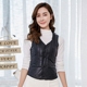 Áo sơ mi nữ quần áo vest nữ ngắn cotton vest vest vai mùa thu và mùa đông quần áo ấm áp của phụ nữ đáy ngựa nhỏ áo lông cừu Áo vest