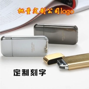 Cá tính sáng tạo đá mài di động siêu nhỏ kim loại nhẹ hơn bơm hơi Windproof siêu nhỏ lửa nhỏ tùy chỉnh l chữ