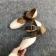 Mùa hè 2018 phiên bản mới của nàng tiên Hàn Quốc dày với đôi sandal đế vuông đế vuông mùa hè giày bà Mary
