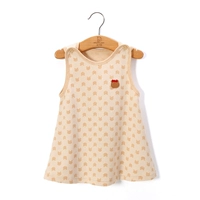 Ting dingyuan màu bông vest bé con bé váy vest dt1201 áo gile nỉ cho bé trai bé gái