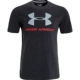 UA An Dema UNDER ARMOR logo lớn của nam Logo Logo áo thun năng lượng cotton ngắn tay thể thao - Áo phông thể thao