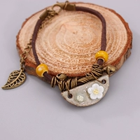 Vòng chân nữ chuông Jingdezhen handmade đồ trang sức gốm sứ bán buôn mùa hè quầy hàng nhỏ cung cấp hàng hóa nhà máy lắc chân nữ titan